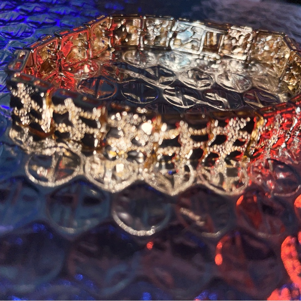Elegant Gold and Silver Bracelet